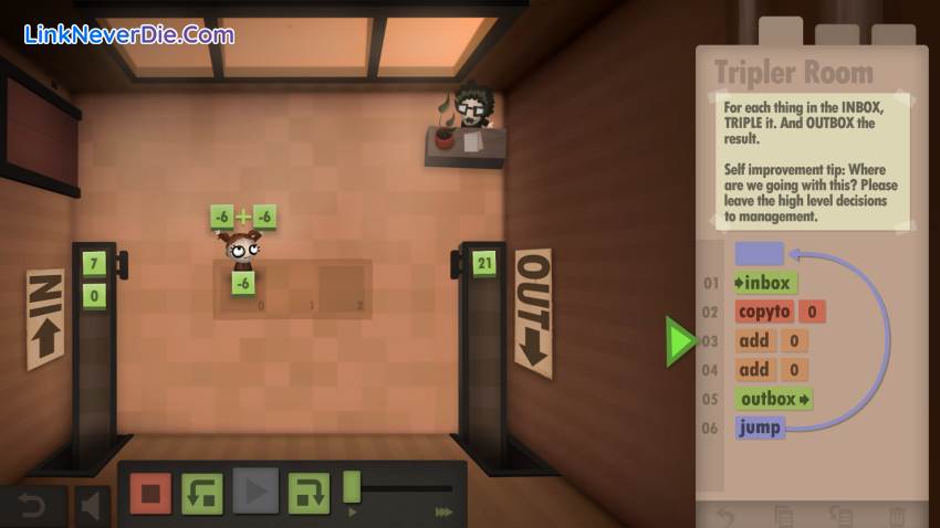 Hình ảnh trong game Human Resource Machine (screenshot) Hình ảnh trong game Human Resource Machine (screenshot)