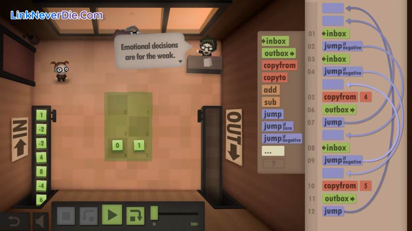 Hình ảnh trong game Human Resource Machine (screenshot) Hình ảnh trong game Human Resource Machine (screenshot)