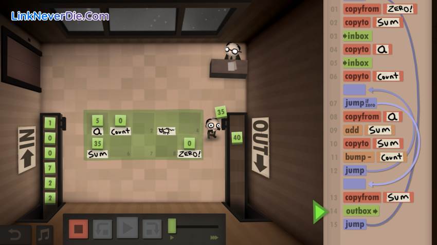 Hình ảnh trong game Human Resource Machine (screenshot) Hình ảnh trong game Human Resource Machine (screenshot)