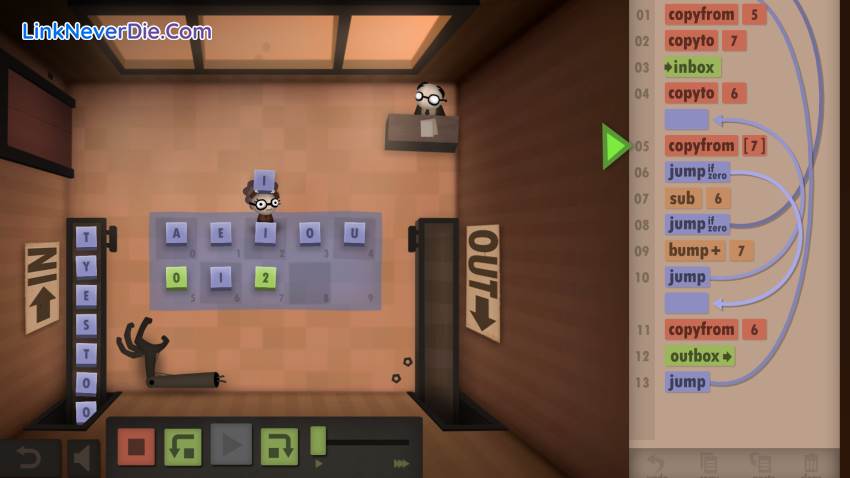 Hình ảnh trong game Human Resource Machine (screenshot) Hình ảnh trong game Human Resource Machine (screenshot)
