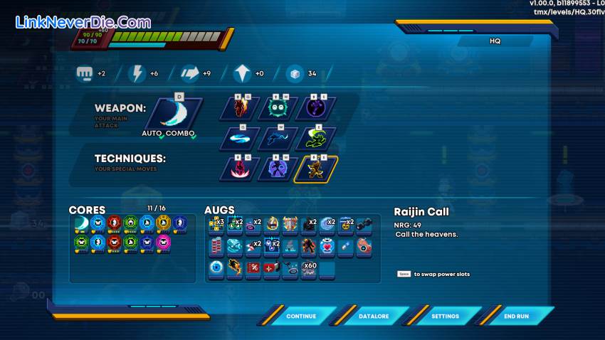 Hình ảnh trong game 30XX (screenshot) Hình ảnh trong game 30XX (screenshot)
