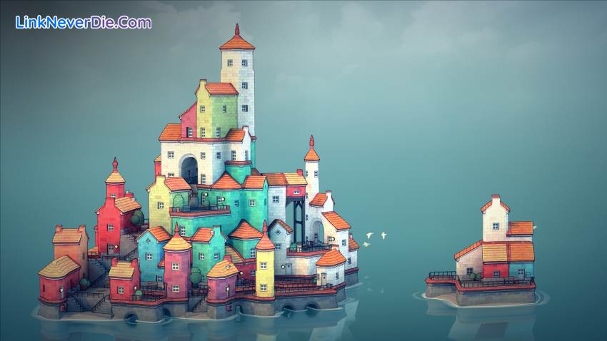 Hình ảnh trong game Townscaper (screenshot) Hình ảnh trong game Townscaper (screenshot)