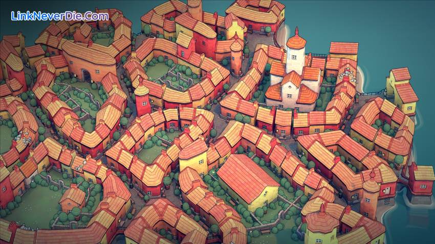 Hình ảnh trong game Townscaper (screenshot) Hình ảnh trong game Townscaper (screenshot)