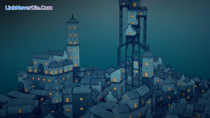 Hình ảnh trong game Townscaper (screenshot) Hình ảnh trong game Townscaper (screenshot)
