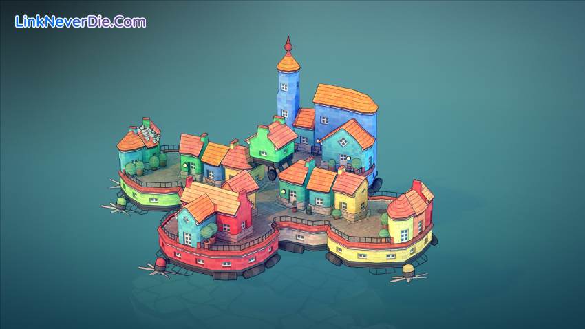 Hình ảnh trong game Townscaper (screenshot) Hình ảnh trong game Townscaper (screenshot)