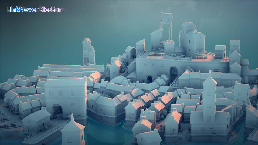 Hình ảnh trong game Townscaper (screenshot) Hình ảnh trong game Townscaper (screenshot)