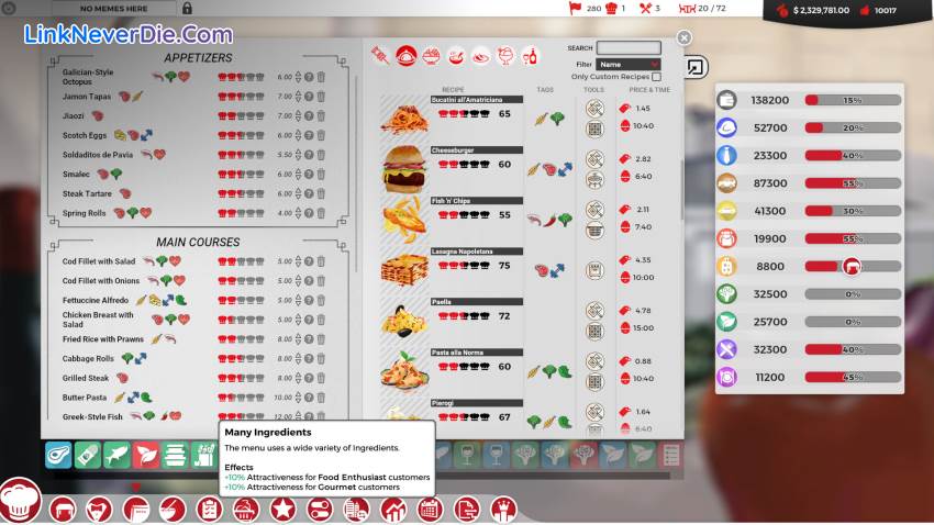 Hình ảnh trong game Chef: A Restaurant Tycoon Game (screenshot) Hình ảnh trong game Chef: A Restaurant Tycoon Game (screenshot)