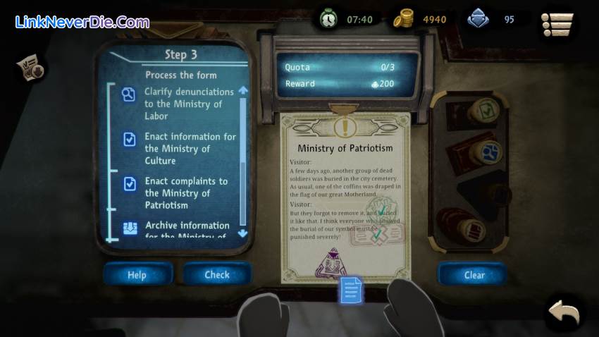 Hình ảnh trong game Beholder 2 (screenshot) Hình ảnh trong game Beholder 2 (screenshot)
