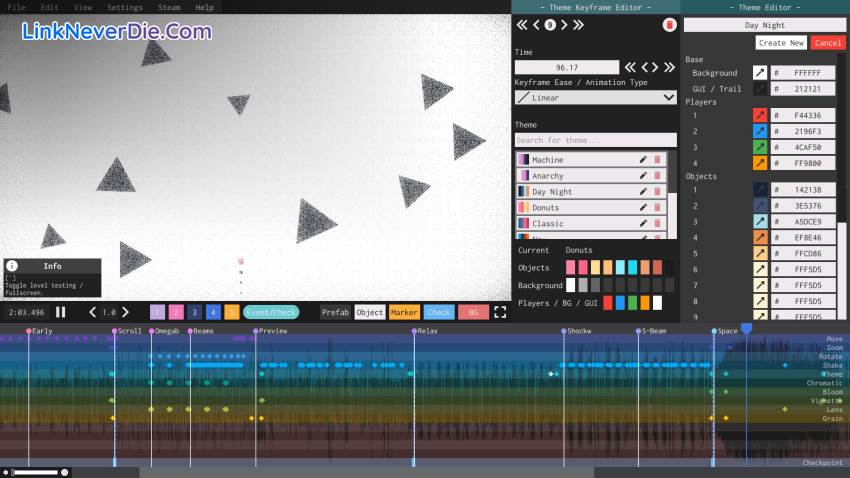 Hình ảnh trong game Project Arrhythmia (screenshot) Hình ảnh trong game Project Arrhythmia (screenshot)