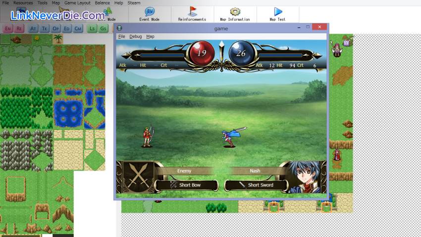 Hình ảnh trong game SRPG Studio (screenshot) Hình ảnh trong game SRPG Studio (screenshot)