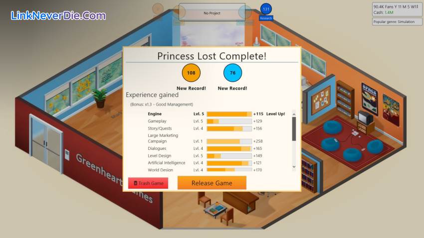Hình ảnh trong game Game Dev Tycoon (screenshot) Hình ảnh trong game Game Dev Tycoon (screenshot)
