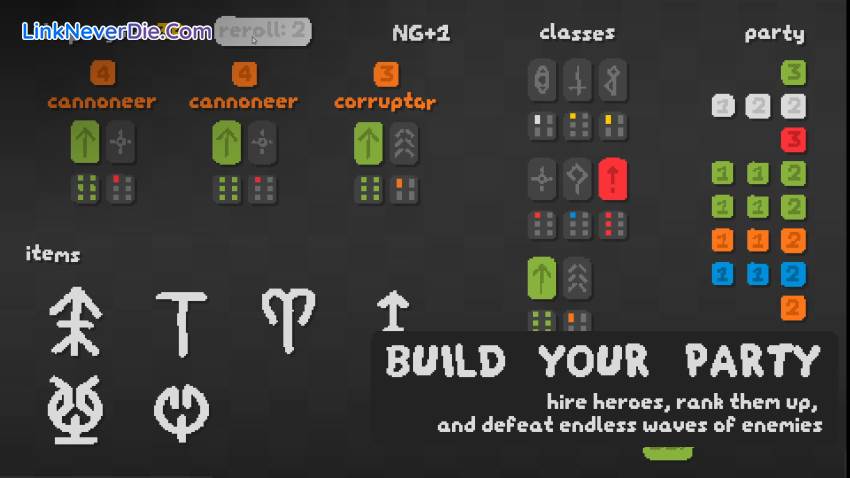 Hình ảnh trong game SNKRX (screenshot) Hình ảnh trong game SNKRX (screenshot)