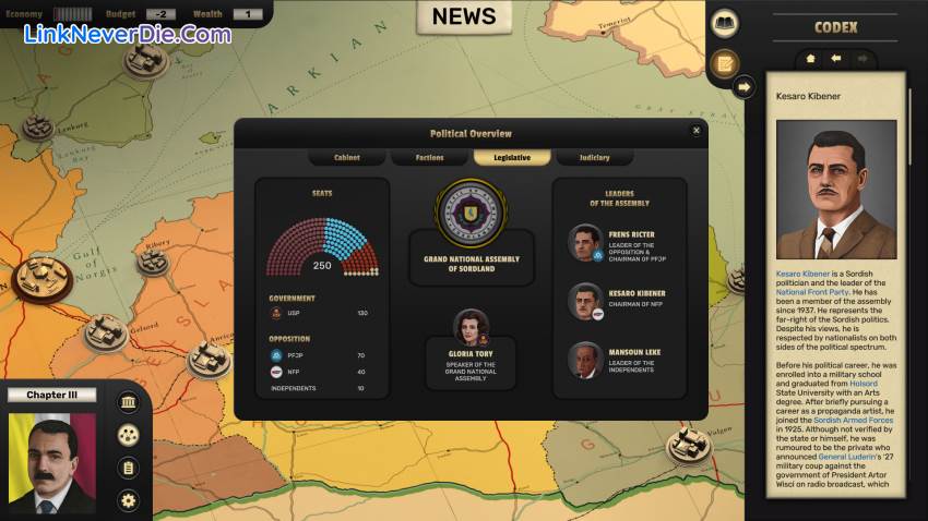 Hình ảnh trong game Suzerain (screenshot) Hình ảnh trong game Suzerain (screenshot)