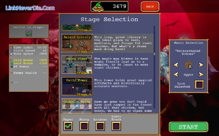 Hình ảnh trong game Vampire Survivors (screenshot) Hình ảnh trong game Vampire Survivors (screenshot)