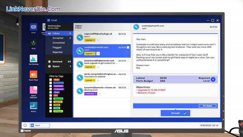 Hình ảnh trong game PC Building Simulator 2 (screenshot) Hình ảnh trong game PC Building Simulator 2 (screenshot)