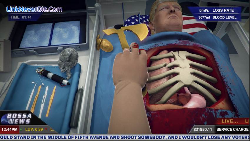 Hình ảnh trong game Surgeon Simulator (screenshot) Hình ảnh trong game Surgeon Simulator (screenshot)