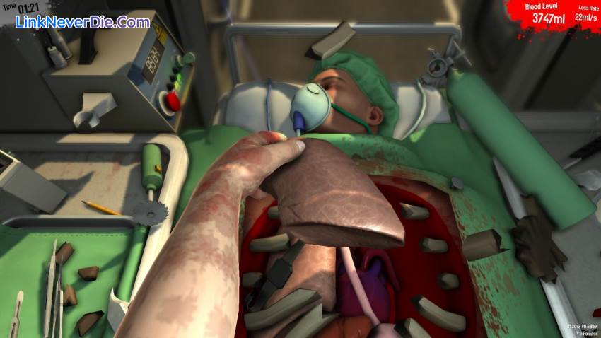 Hình ảnh trong game Surgeon Simulator (screenshot) Hình ảnh trong game Surgeon Simulator (screenshot)