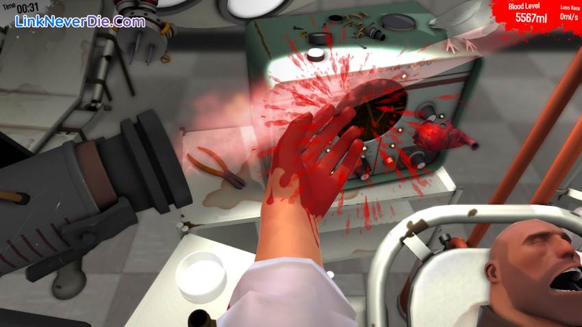 Hình ảnh trong game Surgeon Simulator (screenshot) Hình ảnh trong game Surgeon Simulator (screenshot)