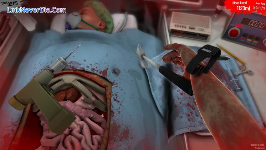 Hình ảnh trong game Surgeon Simulator (screenshot) Hình ảnh trong game Surgeon Simulator (screenshot)