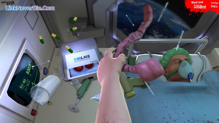 Hình ảnh trong game Surgeon Simulator (screenshot) Hình ảnh trong game Surgeon Simulator (screenshot)