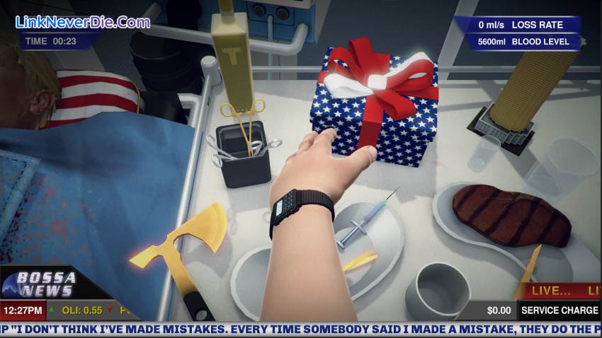 Hình ảnh trong game Surgeon Simulator (screenshot) Hình ảnh trong game Surgeon Simulator (screenshot)