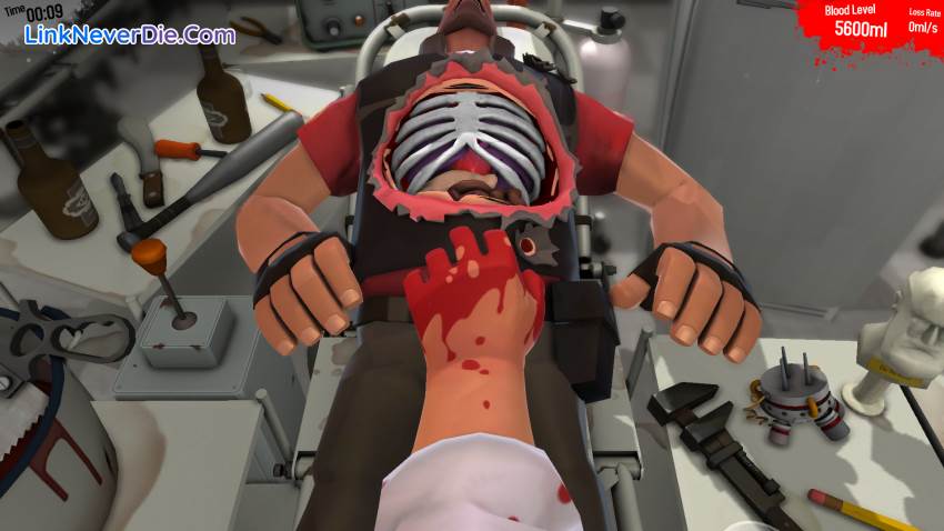 Hình ảnh trong game Surgeon Simulator (screenshot) Hình ảnh trong game Surgeon Simulator (screenshot)