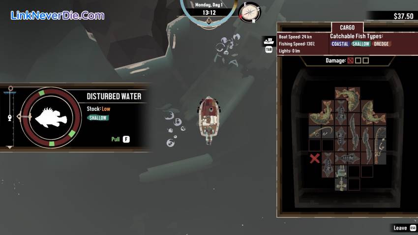 Hình ảnh trong game DREDGE (screenshot) Hình ảnh trong game DREDGE (screenshot)