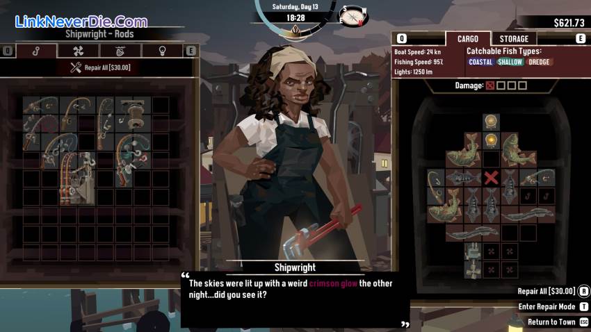 Hình ảnh trong game DREDGE (screenshot) Hình ảnh trong game DREDGE (screenshot)