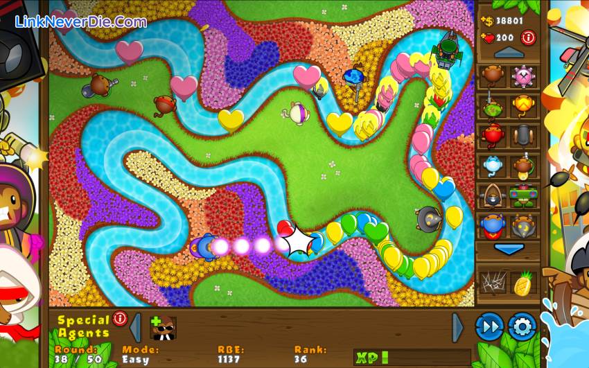 Hình ảnh trong game Bloons TD 5 (screenshot) Hình ảnh trong game Bloons TD 5 (screenshot)