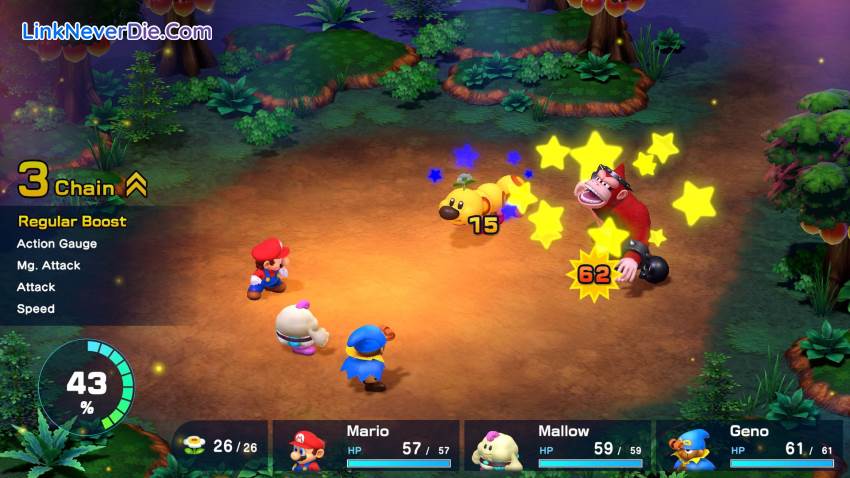 Hình ảnh trong game Super Mario RPG (screenshot) Hình ảnh trong game Super Mario RPG (screenshot)