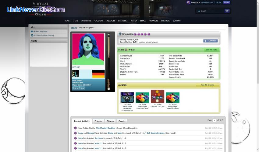 Hình ảnh trong game Virtual Pool 4 (screenshot) Hình ảnh trong game Virtual Pool 4 (screenshot)