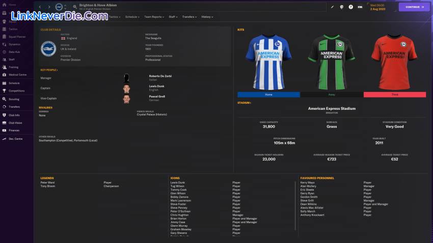 Hình ảnh trong game Football Manager 2024 (screenshot) Hình ảnh trong game Football Manager 2024 (screenshot)