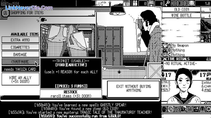Hình ảnh trong game WORLD OF HORROR (screenshot) Hình ảnh trong game WORLD OF HORROR (screenshot)