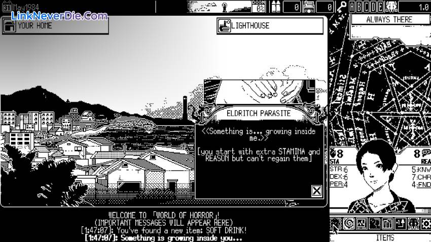 Hình ảnh trong game WORLD OF HORROR (screenshot) Hình ảnh trong game WORLD OF HORROR (screenshot)