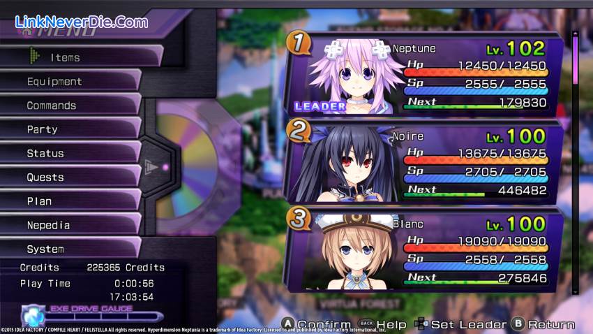 Hình ảnh trong game Hyperdimension Neptunia Re;Birth1 (screenshot) Hình ảnh trong game Hyperdimension Neptunia Re;Birth1 (screenshot)