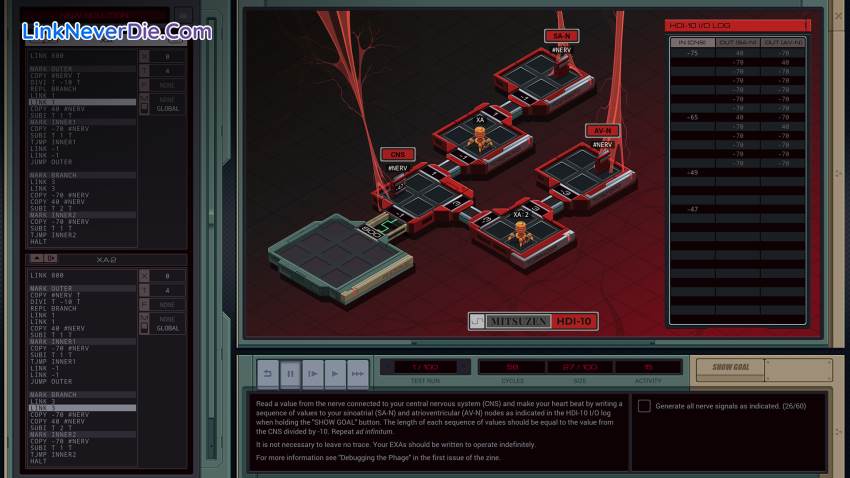 Hình ảnh trong game EXAPUNKS (screenshot) Hình ảnh trong game EXAPUNKS (screenshot)