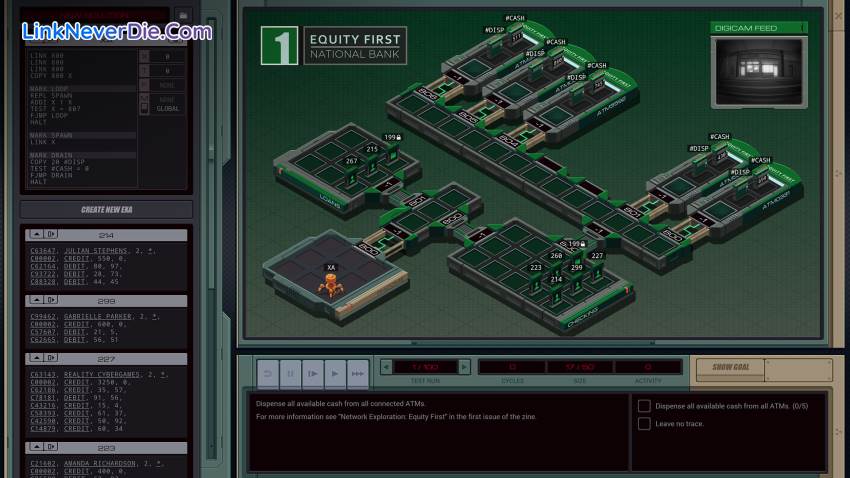 Hình ảnh trong game EXAPUNKS (screenshot) Hình ảnh trong game EXAPUNKS (screenshot)