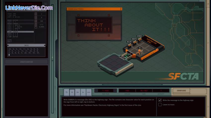 Hình ảnh trong game EXAPUNKS (screenshot) Hình ảnh trong game EXAPUNKS (screenshot)