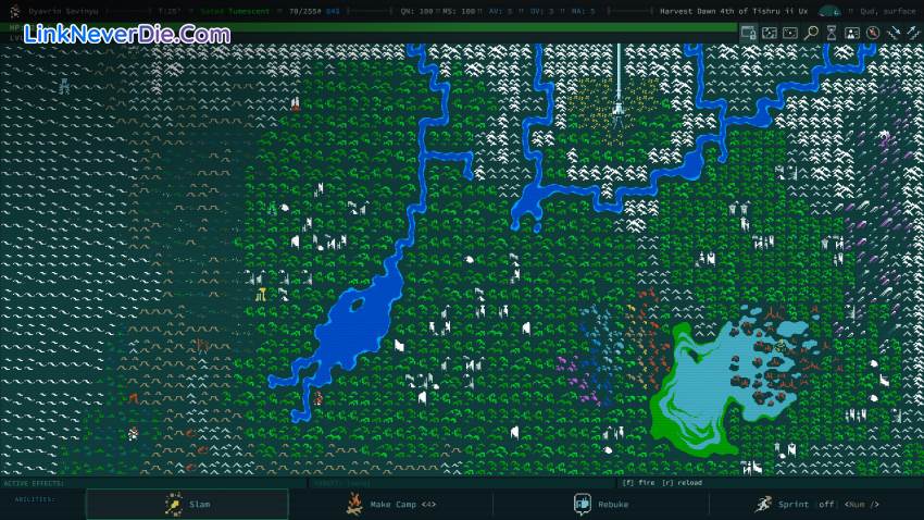 Hình ảnh trong game Caves of Qud (screenshot) Hình ảnh trong game Caves of Qud (screenshot)