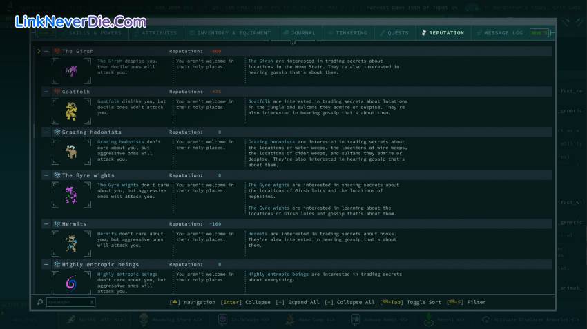 Hình ảnh trong game Caves of Qud (screenshot) Hình ảnh trong game Caves of Qud (screenshot)