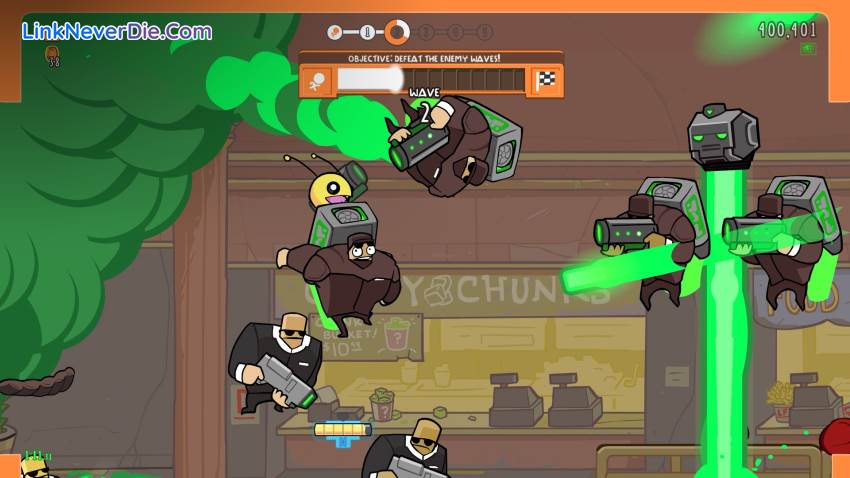 Hình ảnh trong game Alien Hominid Invasion (screenshot) Hình ảnh trong game Alien Hominid Invasion (screenshot)