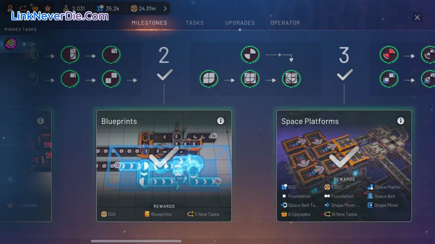 Hình ảnh trong game shapez 2 (screenshot) Hình ảnh trong game shapez 2 (screenshot)