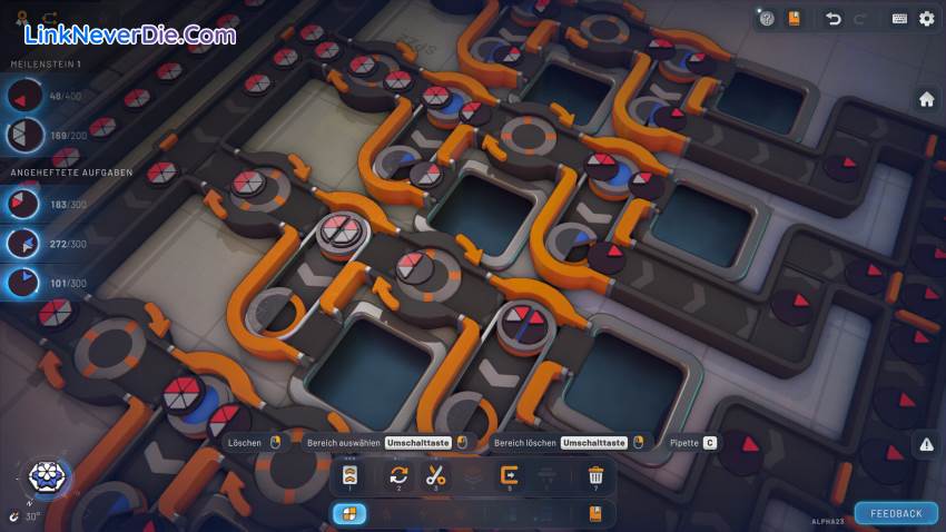 Hình ảnh trong game shapez 2 (screenshot) Hình ảnh trong game shapez 2 (screenshot)