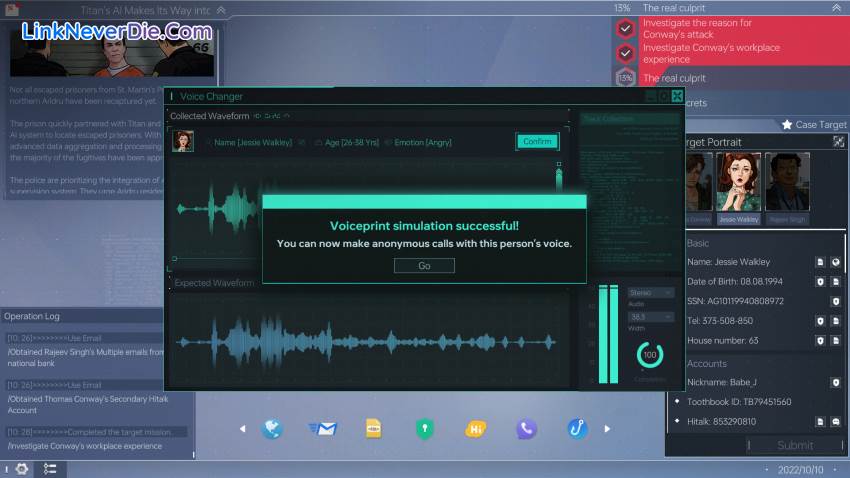 Hình ảnh trong game Cyber Manhunt 2: New World - The Hacking Simulator (screenshot) Hình ảnh trong game Cyber Manhunt 2: New World - The Hacking Simulator (screenshot)