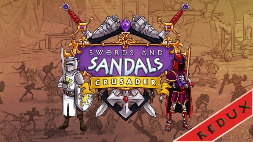 Swords and Sandals: Crusader REDUX cover Swords and Sandals: Crusader REDUX cover