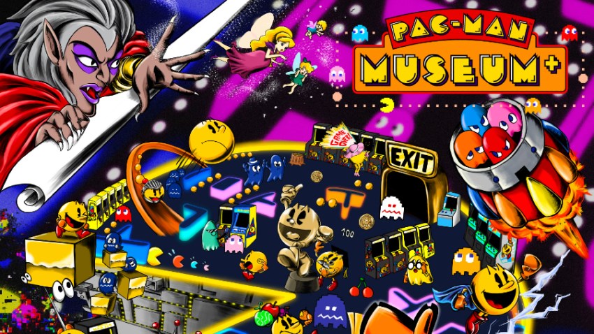 PAC-MAN MUSEUM+ cover PAC-MAN MUSEUM+ cover