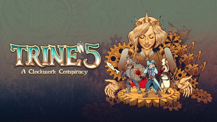 Trine 5: A Clockwork Conspiracy cover Trine 5: A Clockwork Conspiracy cover